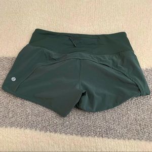 Lululemon speed up shorts green